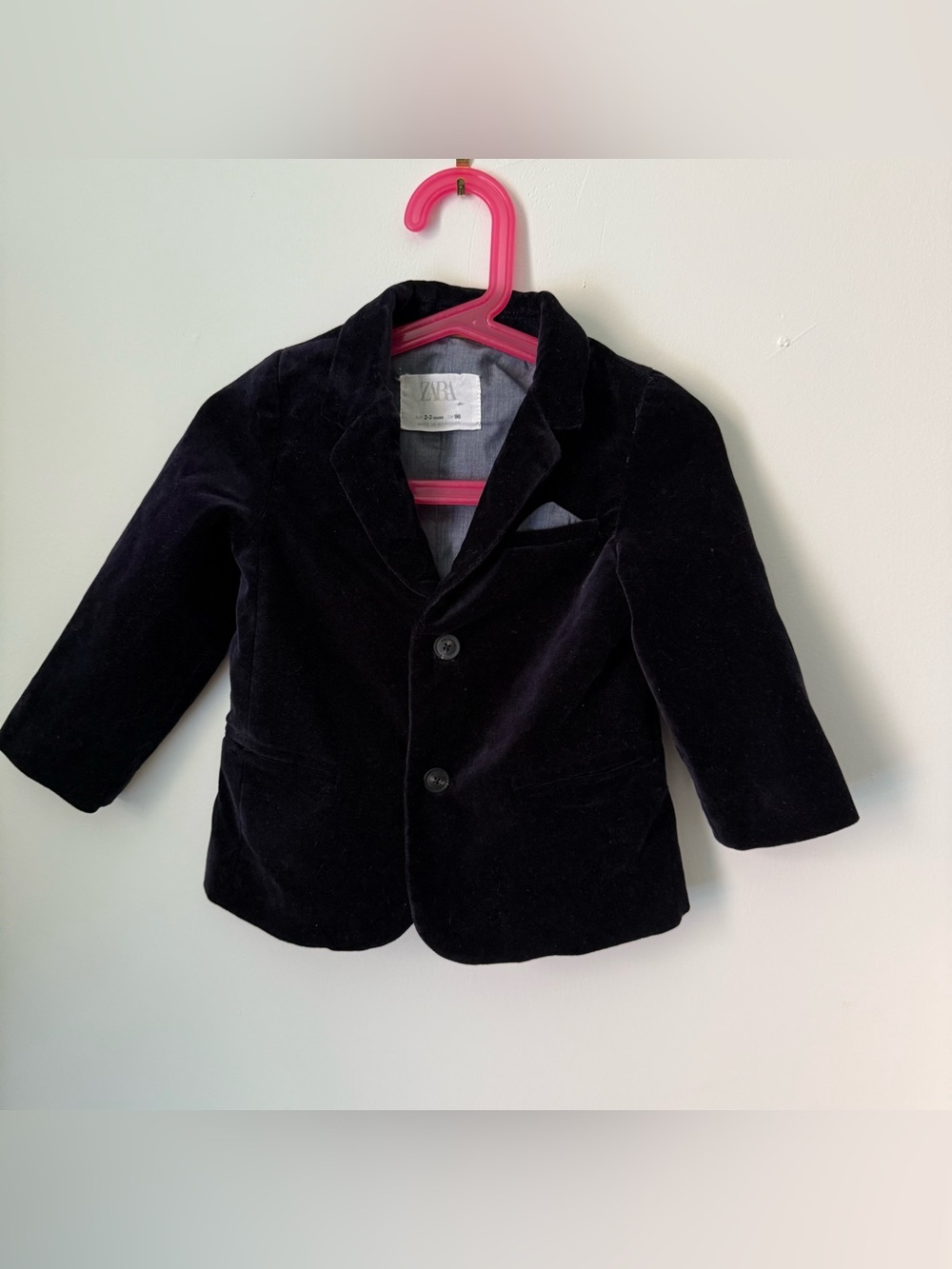 FREE SHIPPING Zara Kids Navy Velvet Blazer